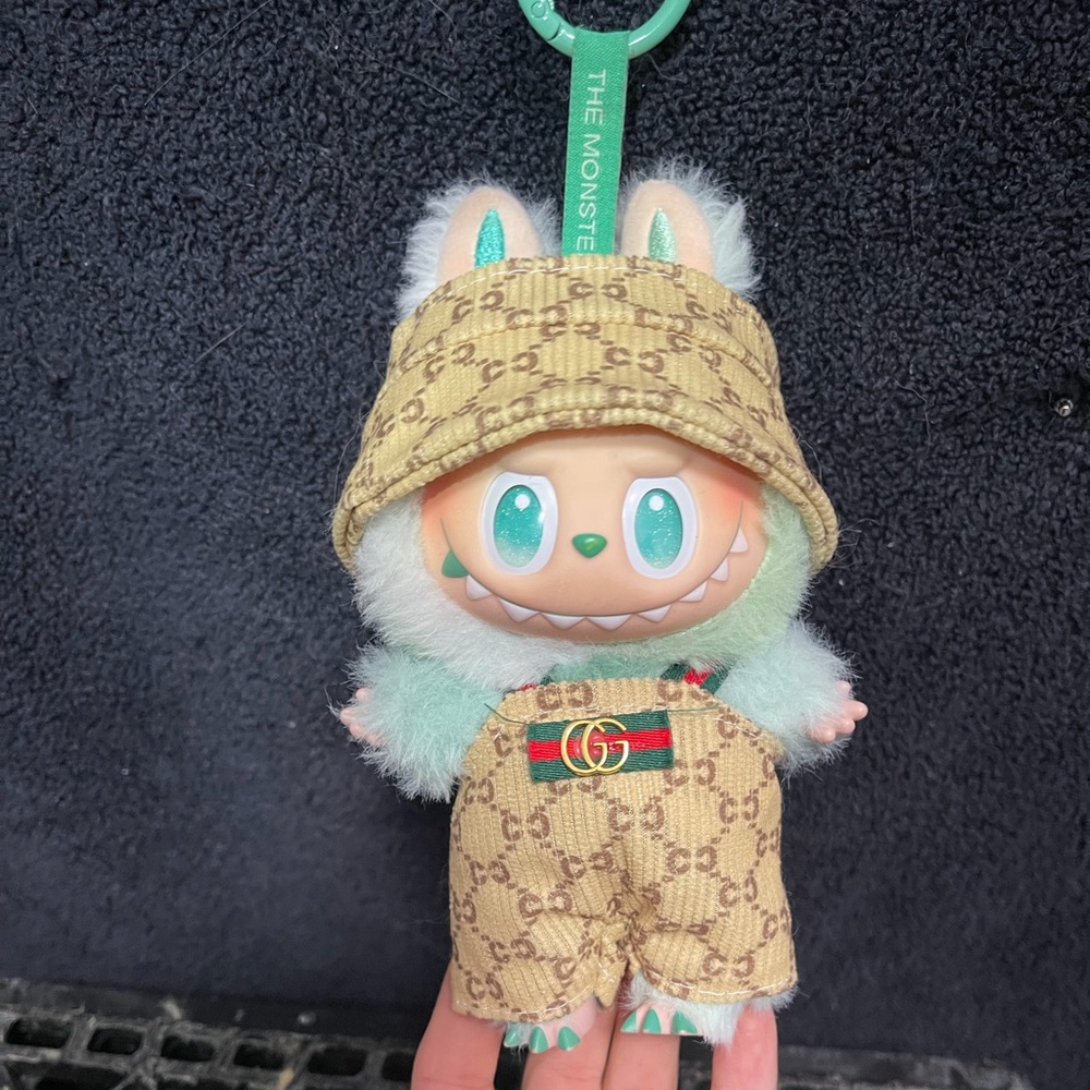 Serenity Labubu (authentic) in Gucci outfit